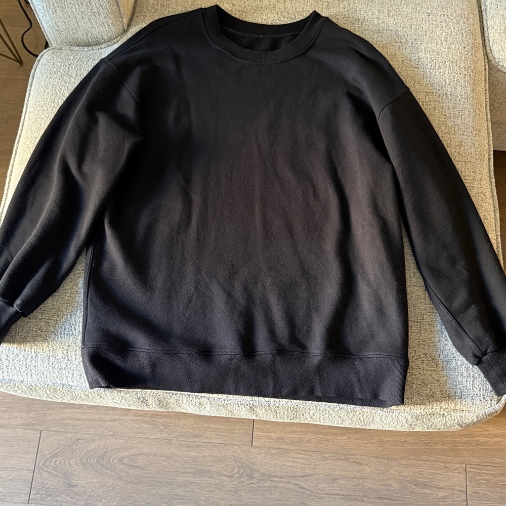 lululemon athletica Black Crew Neck Sweater